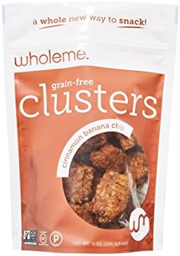 WholeMe, Cinnamon Banana Chip Grain-Free Clusters, 8 oz