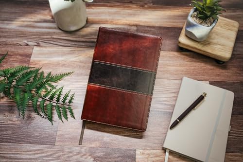 Image of Reina Valera 1960 Biblia del Pescador, letra grande, caoba simil piel | RVR 1960 Fisher of Men Bible Hand size, Mahogany LeatherTouch (Spanish Edition)