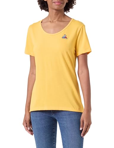 Le Coq Sportif ESS tee SS N°1 W Abricot Camiseta, S para Mujer