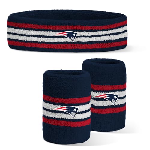 Image of For Bare Feet NFL Officially Licensed Team Logo Headband & Wristband Combo Pack Team Color OSFM