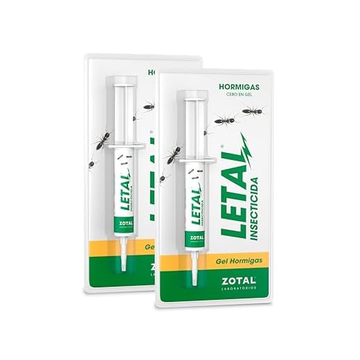 LETAL Gel Insecticida Hormigas - Cebo Mata Hormigas para Uso Doméstico de Zotal, Pack de 20 g en Total - Elimina Colonias de Hormigas que se Alimentan de Azúcares, Evitando su Proliferación