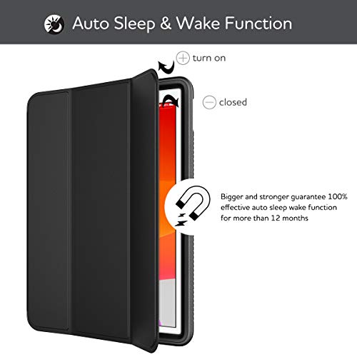 Suritch For Ipad 9Th/8Th/7Th Generation, Ipad 10.2 Case, [Built In Screen Protector] [Pencil Holder] Lightweight Leather Case Smart Cover And Magnetic Trifold Stand For Ipad 2021/2020/2019(Black) #TOP6