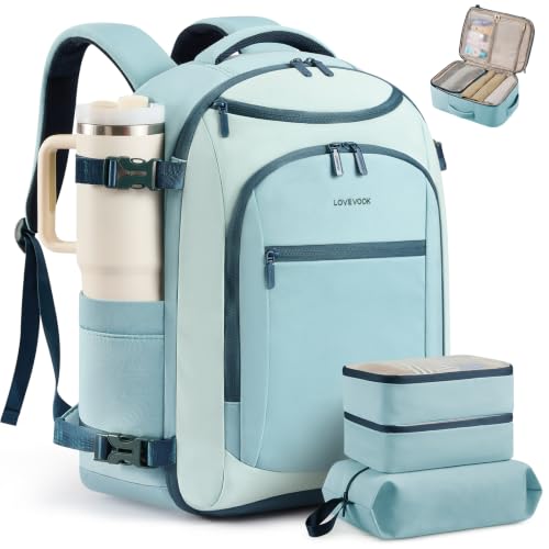 Image of LOVEVOOK 40L Travel Backpack for Women & Men, Airline Approved Carry On Bag