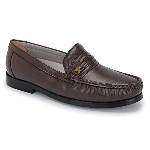 Dockside Mocassim Masculino Couro Legítimo (38, Marrom)
