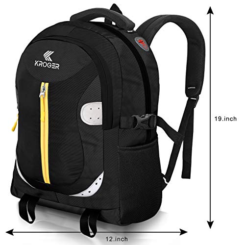 Image of K-KROGER Amazing Casual Backpack 29 Ltrs Waterproof Casual Backpacks Black 15.6 inch Laptop Bag for Men Women Boys Girls