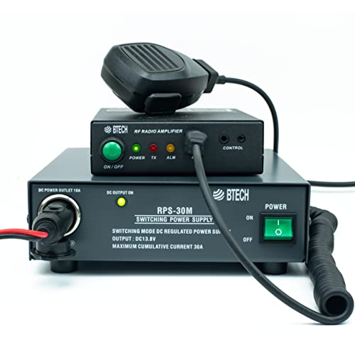 Btech Rps-30M 30 Amp Regulated Universal Compact Bench Power Supply, Ac-To-Dc Power Convertor, 13.8V With Screw Terminals And Cigarette Plug Output #TOP5