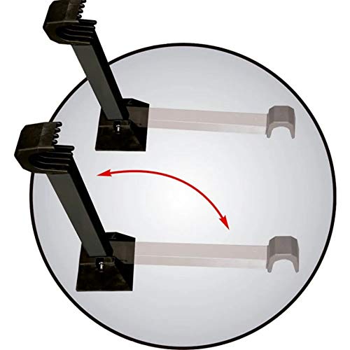 Suporte de Parede Atrio para Bicicleta até 20 kg com 2 Hastes Retráteis Material em Q195 e ABS Preto