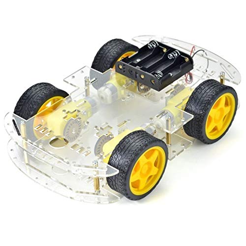 Super Debug 4 Wheel Drive Smart Robot Bot Combo DIY Kit with Chassis, Bo Motor, Wheels, Clamps, Speed Encoder, Battery Box, Switch (B0821M8MC3) Amazon Price History, Amazon Price Tracker