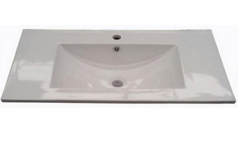 Bagno Italia Mobile bagno sospeso 80 cm Rovere Nordik con lavandino specchio arredo moderno sospeso mobili