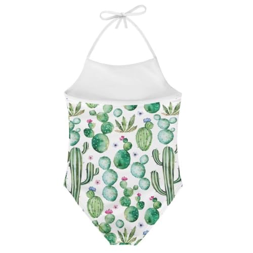 Image of Girl Funny Cute Beach Sport Halter One Piece Swimsuit Bathing Suit for 3-10 Year