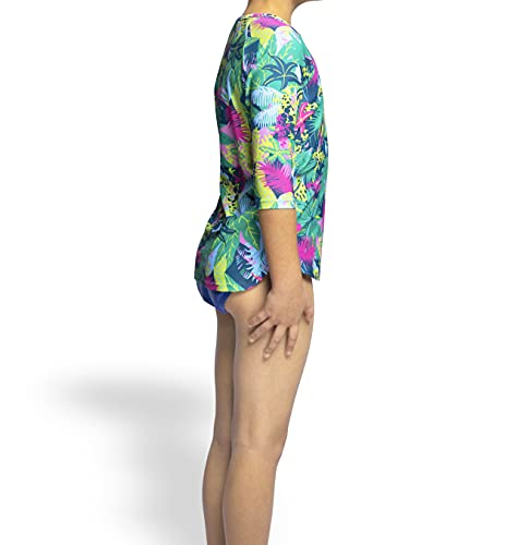 Girl Modest Tznius Rashguard for Girls, 3/4 Sleeve UPF 50+ Sun Protection4