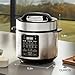 DUMOS 12-in-1 Electric Pressure Cooker 6 QT Stainless Steel Multi Cooker Electric for Pressure, Rice, Steamer, Yogurt Maker, Slow Cook,Meat Stew, Cake, Porridge, Multigrain, Sliver