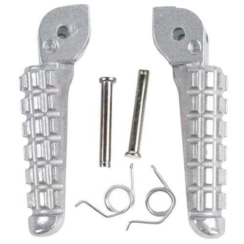 Cales pieds moto glissants ? Solution alu argent avant pour 796 et 696