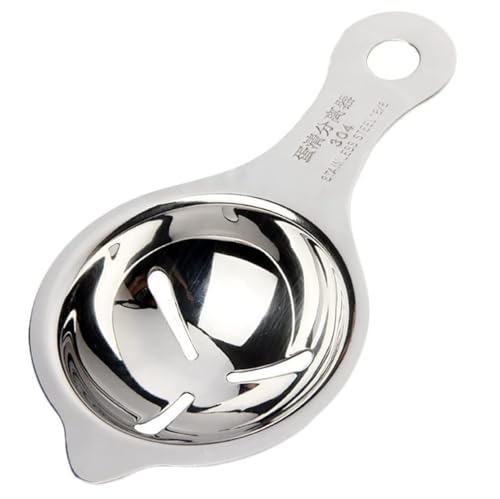Image of Egg Separator Egg Yolk White Filter Food Grade Egg Divider Stainless Steel Egg Sieve Kitchen Gadget Cooking /Baker Tool Egg Extractor (O-123)