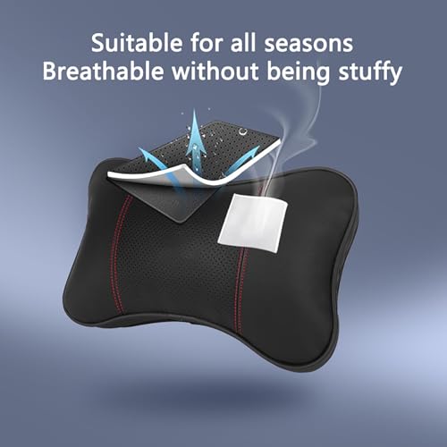 2pcs Car Headrest Pillows,for Benz C250 C300 ML350 GLE350 GLK Memory Foam Car Seat Neck Support Pillows, Comfortable Soft Universal Car Seat Pillows,A - Image 5