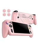 Case for ASUS ROG Xbox Ally/Ally X, FJIASTB Kids-Friendly Soft Silicone Protective Cover with 4 Caps, Shockproof (Pink)