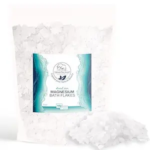 Natural Elephant Dead Sea Magnesium Bath Flakes | 8 oz Travel Size (227g) | Pure Magnesium Chloride Soak for Body and Foot | Ideal for a Soothing Bath Experience | Alternative to Epsom Salt