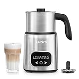 14-in-1 Milk Frother With 21oz Detachable Cups - Electric Milk Frother and Steamer for Hot Chocolate/Coffee/Cappuccino/Latte, IH Fast Heating, Smart Memory, Dishwasher Safe (New Upgrade)