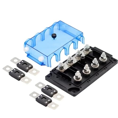 Caja de fusibles de 6 vías para coche con terminales de tornillo resistente al agua de 175A