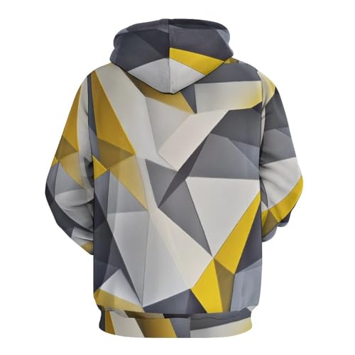 Sweat à capuche imprimé 3D Harajuku gris anthracite streetwear
