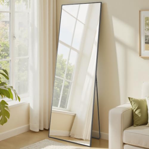 Image of SONGMICS Rectangular Full Length Floor Mirror with Stand, 160 x 50 cm