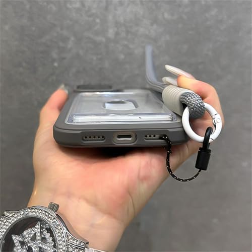 Étui de luxe iPhone 15 Pro Max portefeuille en similicuir noir chic - 6