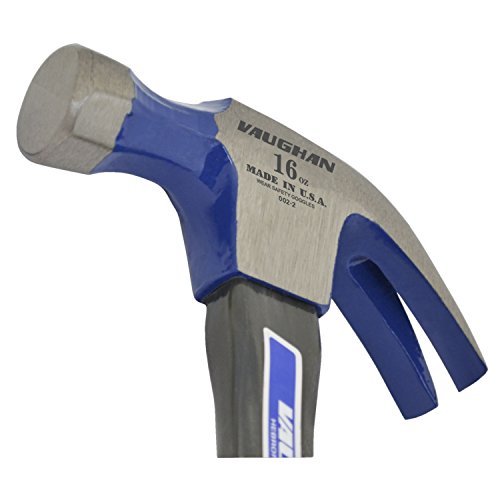 Vaughan Fs16 16-Ounce Full Octagon Curved Claw Hammer, Full Polished Head, Fiberglass Handle, 13-Inch Long. #TOP2