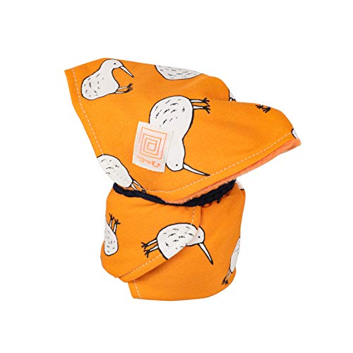 Kenko カメラアクセサリ も~っと 包 ラップクッション Sサイズ キウイバード柄 オレンジ 厚手タイプ 310×310mm 日本製 890547