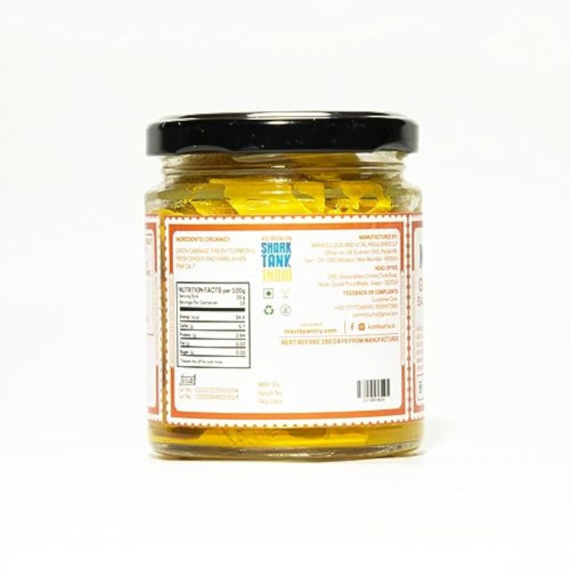 MAVI's Sauerkraut Combo Pack of 2, Classic and Golden, 200g Each