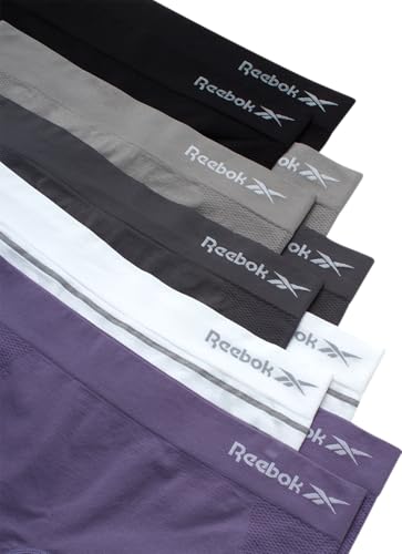 Reebok Women's Boy Shorts Underwear - 10 Pack Stretch Performance Boyshort Panties - Seamless Underwear for Women (S-XXL)3