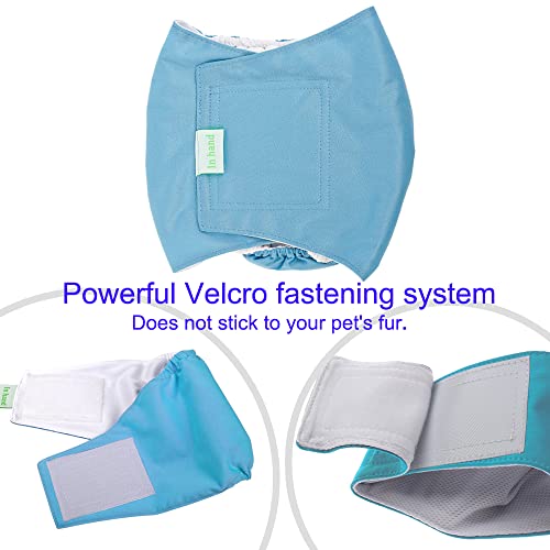 In Hand Washable Dog Diapers (3 Pack), Widen Male Dog Belly Bands, Reusable Comfy Belly Wrap For Male Dogs #TOP4