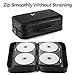 TIMCORR CD Case DVD Holder Storage: 144 Capacity DVD Cases Organizer Portable Wallet Storage - CD Plastic Protective Carrying Binder for Home Travel (Black)