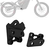 IUVWISN Electric Dirt Bike Foot Pegs Brackets Holder Kits Footpeg Pedal Bracket Support for Talaria XXX X3 PRO EBike Black