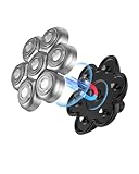 Glatzen Rasierer Herren elektrisch, Kibiy LED Kopfrasierer für Glatze (Nur grauer Magnetkopf)