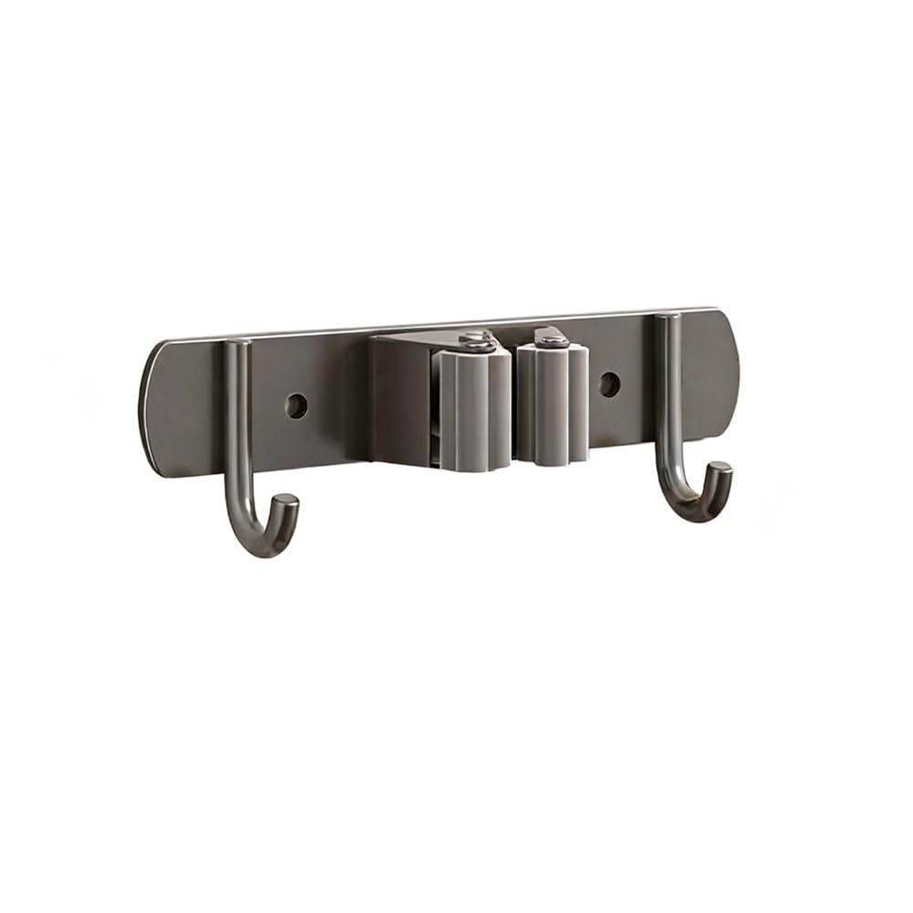 NVISRHDP Stainless Steel Mop Broom Rack Wall Bracket