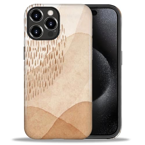 Goodsprout for iPhone 16 Pro Case,Hybrid 2-Layer Hard Shell + Silicone Protective Case -Resistant Shockproof- Abstract Bohemian Geometric Patterns