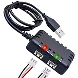 7.4V Li-ion/Lipo Battery Charger 2-in-1 USB Balance Smart Charger with XH-3P Plug 1A for 2S Batteries RC Cars Drone Boat Airplane Helicopter Truck Quadcopter Airsoft SCX24 SCX10