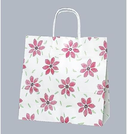 福助工業 紙手提げ袋 ラッピーバッグ No.3 おしばな 1ケース 50個&times;6セット入 00611837