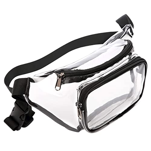 YINENGD Transparente Gürteltasche schmale, Wasserabweisende Bauchtasche, Wasserdicht, Transparente Geldbörse, Transparent, Verstellbare Gürteltasche für Damen und Herren Cover