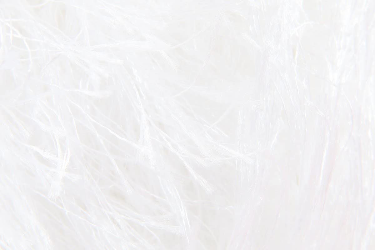 King Cole Moments DK Eyelash Yarn 100% Polyester Soft Fluffy Double Knit Eyelash Yarn 90m for Knitting & Crochet Accessories - White (470) - 50g Balls