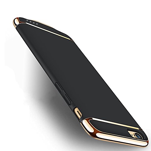 iPhone 6 / 6S Battery Case, F.Dorla Ultra Thin Extended Rechargeable Protective Protable Slim Case with 2500mAh Capacity / 110% Extra Battery,Fast Chargeing Power Bank (Jet Black)