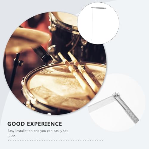 Soporte clamp para cowbell con extensión para bombo, metal resistente miniatura 7