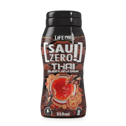 Sauzero Zero Calories Thai 310ml | Salsa sabor agridulce | Para Acompañar tus platos y recetas