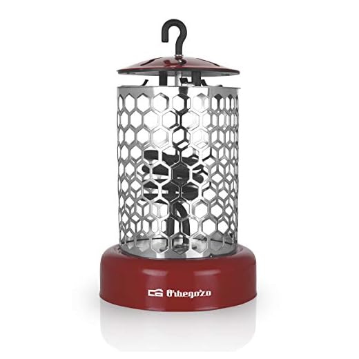 Orbegozo LO 7000 Brasero Eléctrico, Óptimo para Mesa Camilla, 3 Posiciones de Funcionamiento, Rejilla de Seguridad, Gancho Incorporado, 400 W