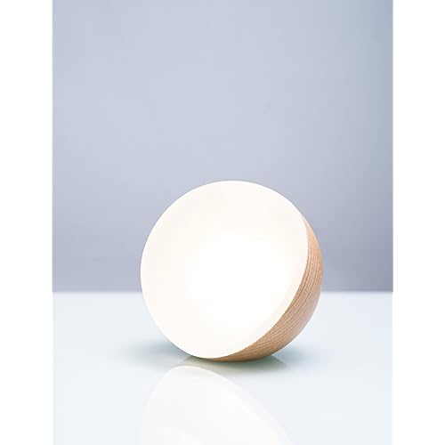 BRSTONE Night Light, Wooden Base Table lamp, Frosted Acrylic Glass Night Light, Bedside lamp, Study lamp, Children's Night Light, Birthday Gift, Creative Home