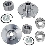 Detroit Axle - 4pc Front Wheel Bearing Hubs and Rear Wheel Bearings for 2000-2008...