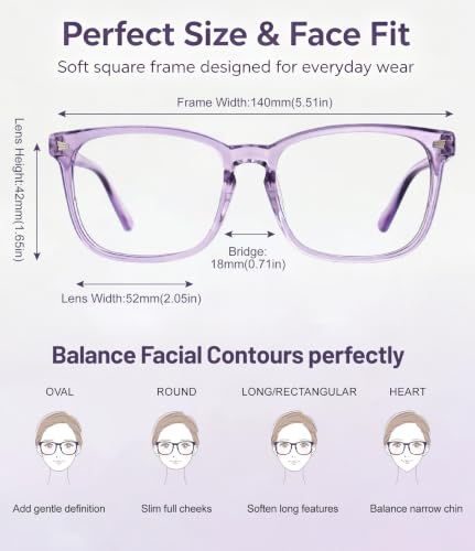 Image of 4 PACKS Blue Light Blocking Reading Glasses Women 1.0 1.25 1.5 1.75 2.0 2.25 2.5 2.75 3.0 3.5 4.0 5.0 6.0