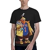 ISHAANAV Action Music and Bronson Men's All Over Print T Shirt Short Sleeve T-Shirt Hip Hop Fashion Graphic Tee XX-Large Black