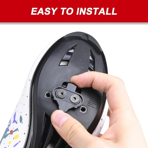 SPD Cleats - Bike Cleats Compatible with SPD Pedals, Bike Clips for Spinning Indoor Cycling and Mountain Biking, Durable Bicycle Cleat Set - Thumbnail 5
