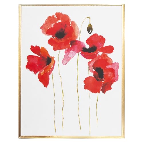 Image of Graphique Watercolor Flowers Greeting Cards | 20 Pack | All Occasion Blank Note Cards with Envelopes | 4 Assorted Floral Designs with Gold Foil Borders | Boxed Set for Personalized Notes | 4.25 inch x 6 inch